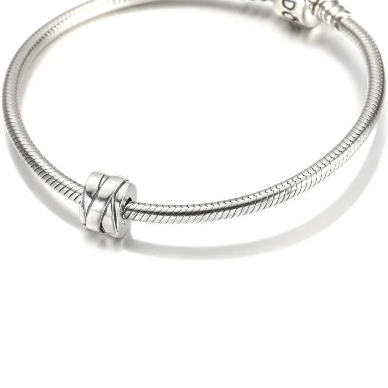 (image for) PANDORA Polished Ribbons Clip Charm - 799502C00 - View 5