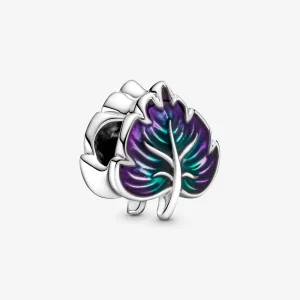 (image for) PANDORA Purple & Green Leaf Charm - 799542C01