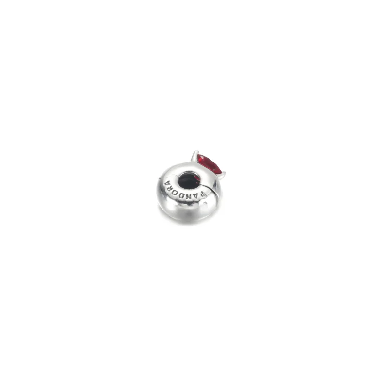 (image for) PANDORA Red Heart Solitaire Clip Charm - 799203C01 - View 4