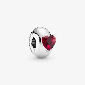 (image for) PANDORA Red Heart Solitaire Clip Charm - 799203C01