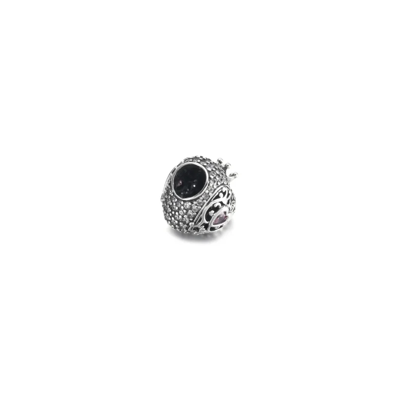 (image for) PANDORA Regal Crown & Heart Charm - 790763C01 - View 4