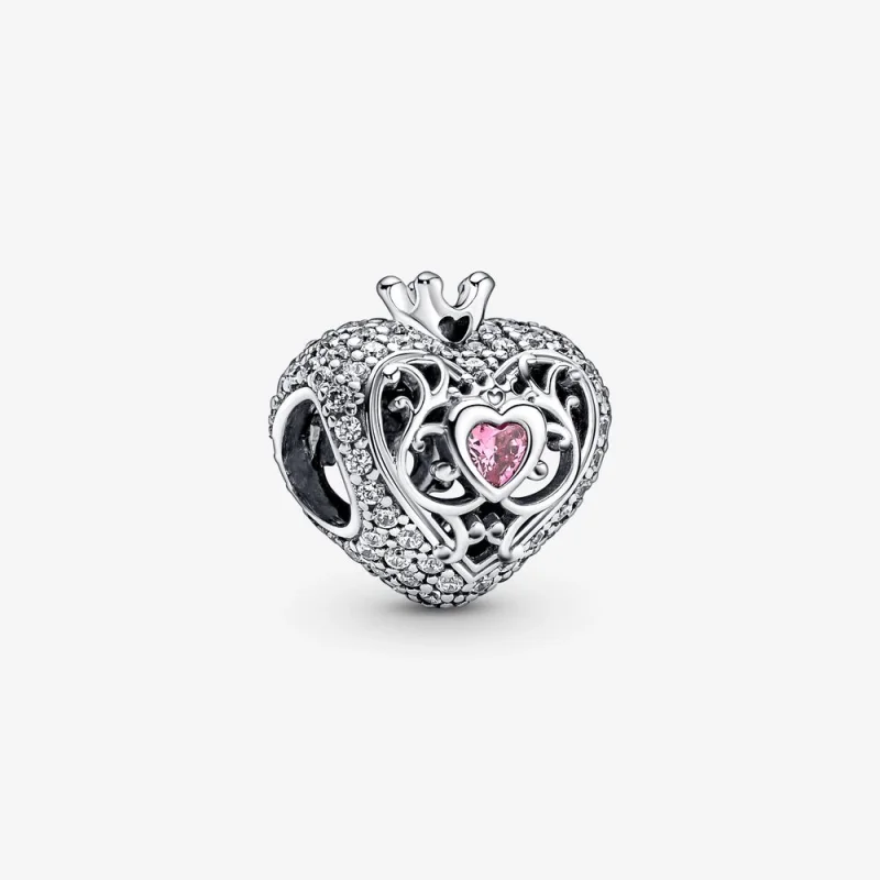 (image for) PANDORA Regal Crown & Heart Charm - 790763C01 - Product Image