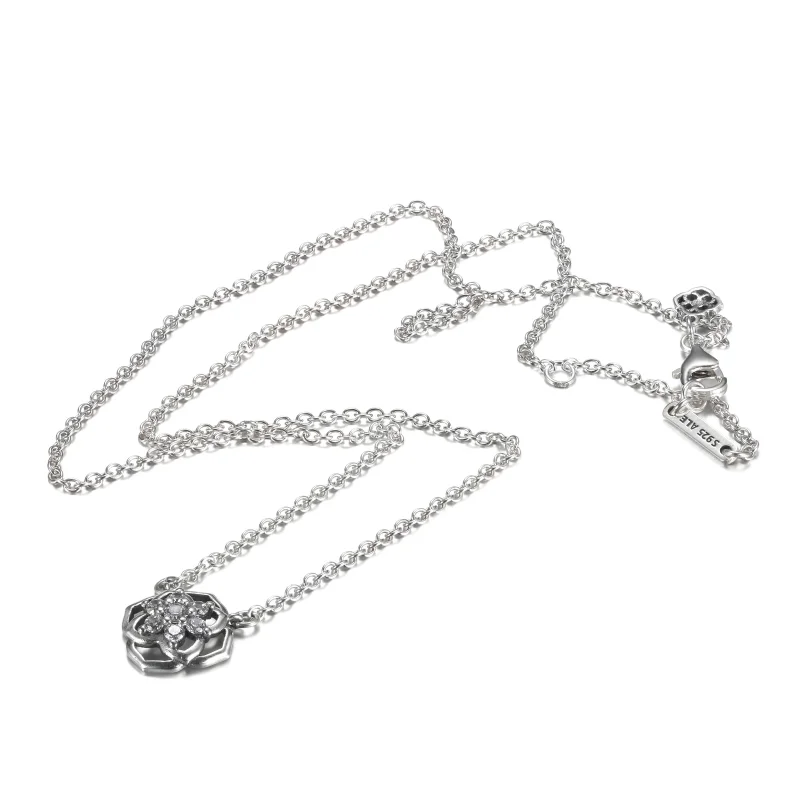 (image for) PANDORA rose petals collier necklace - 399370C01 - View 5