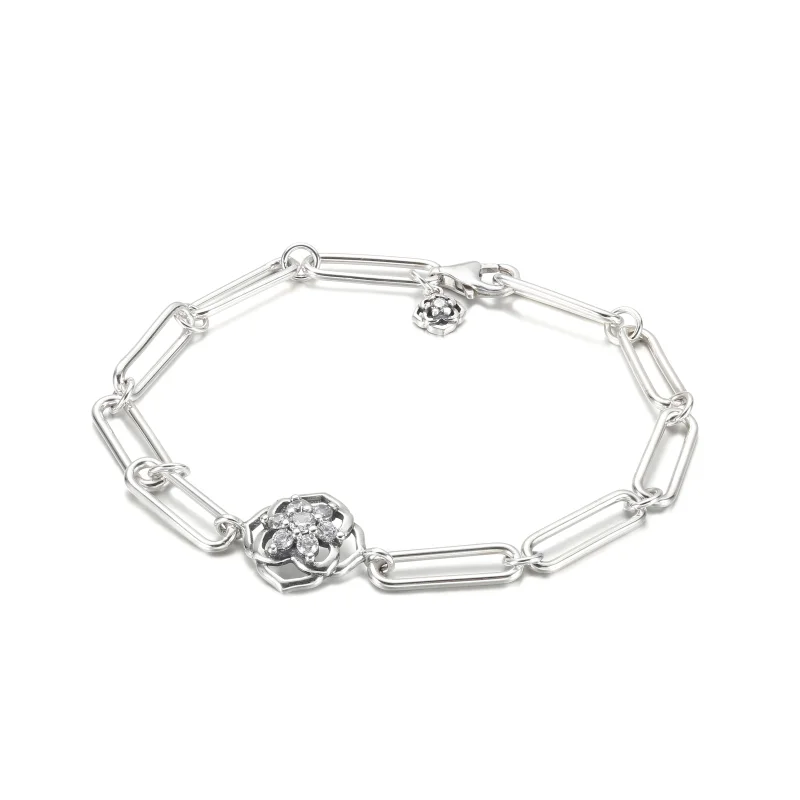 (image for) PANDORA rose petals link bracelet - 599409C01 - View 2