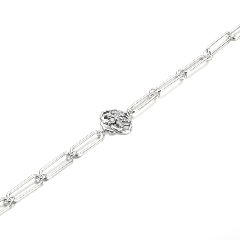 (image for) PANDORA rose petals link bracelet - 599409C01 - View 3