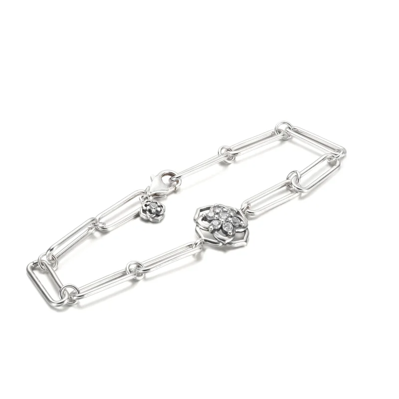 (image for) PANDORA rose petals link bracelet - 599409C01 - View 5