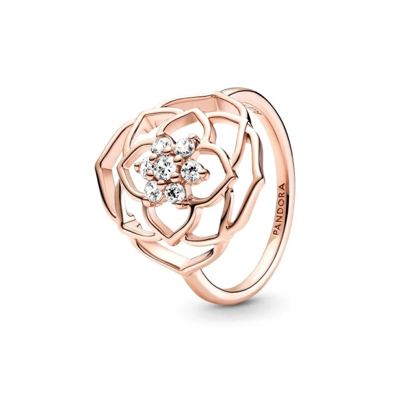 (image for) PANDORA rose petals statement ring - 189412C01 - Product Image