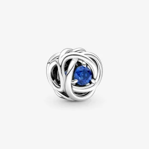 (image for) PANDORA September Blue Eternity Circle Charm - 790065C07