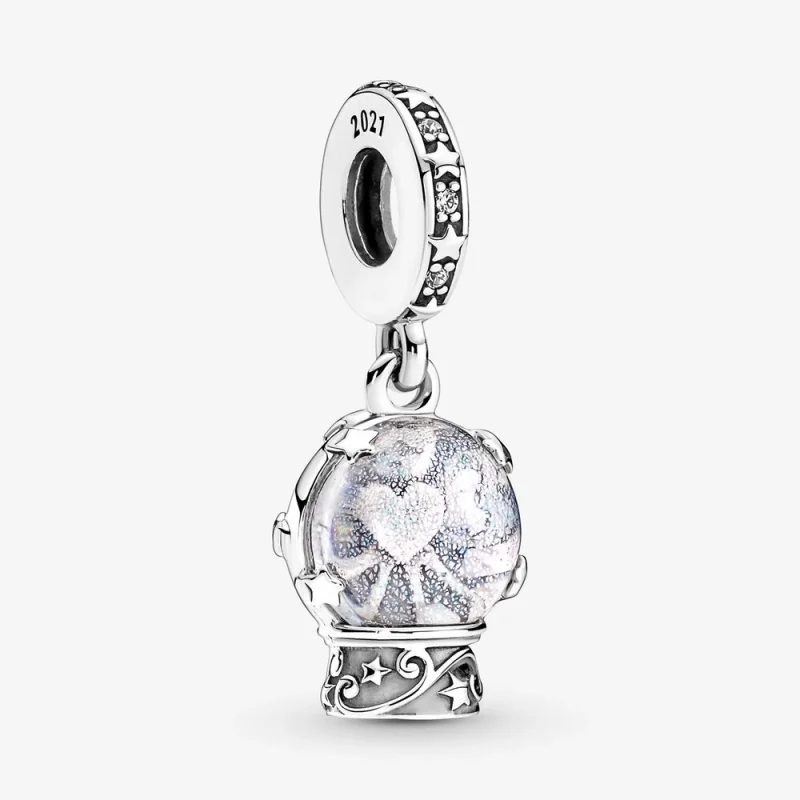 (image for) PANDORA Snow Globe Angel Dangle Charm - 790027C01 - Product Image