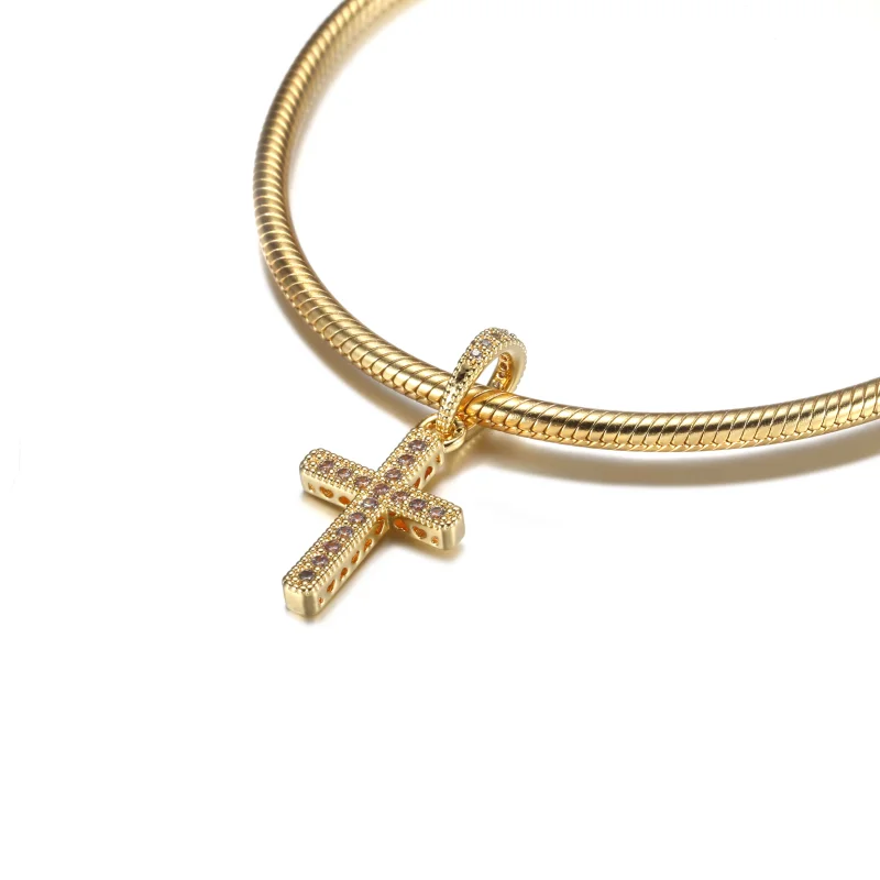 (image for) PANDORA Sparkling Cross Pendant - 359521C01 - View 5