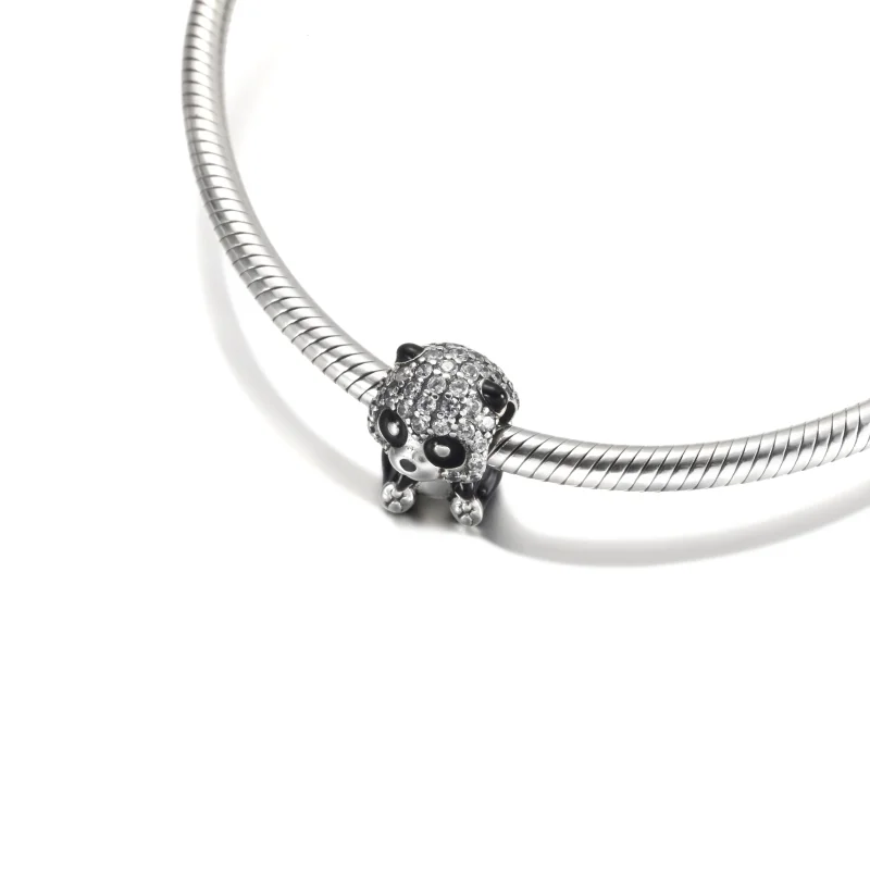 (image for) PANDORA Sparkling Cute Panda Charm - 790771C01 - View 5