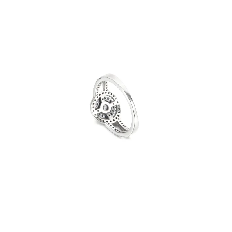 (image for) PANDORA Sparkling Double Halo Ring - 199408C01 - View 3