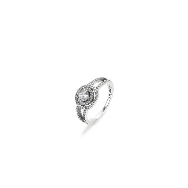 (image for) PANDORA Sparkling Double Halo Ring - 199408C01 - View 4