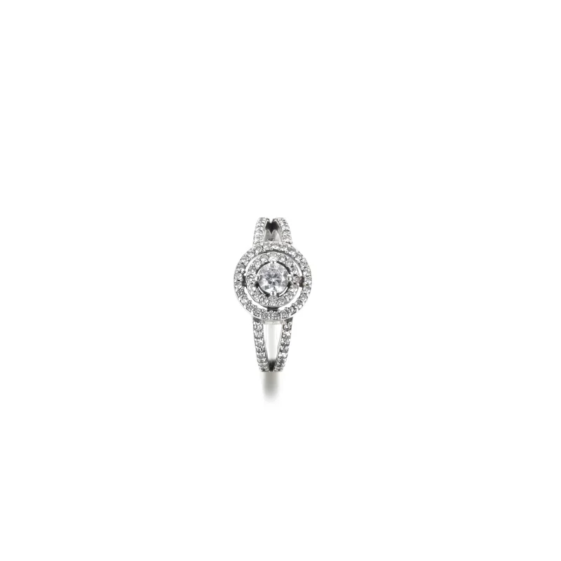 (image for) PANDORA Sparkling Double Halo Ring - 199408C01 - View 5