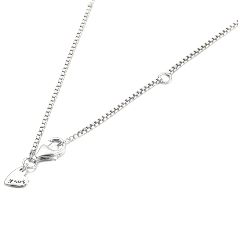 (image for) PANDORA Sparkling Freehand Heart Necklace - 380089C01 - View 4