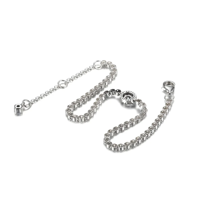 (image for) PANDORA Sparkling Halo Tennis Bracelet - 599416C01 - View 4