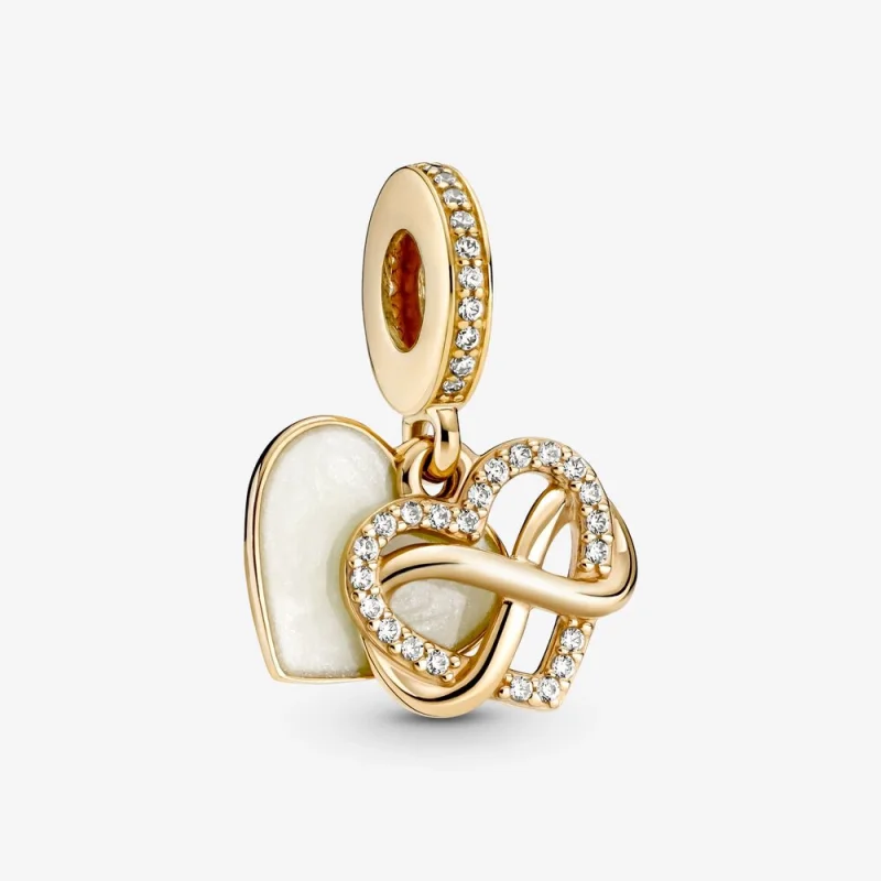 (image for) PANDORA sparkling infinity heart dangle charm - 759516C01 - Product Image