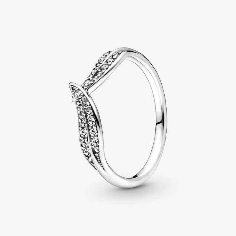(image for) PANDORA Sparkling Leaves Ring - 199533C01 - Product Image