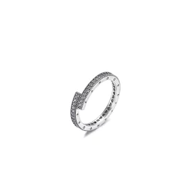 PANDORA Sparkling Overlapping Ring - 199491C01 PANDORA Sparkling Overlapping Ring - 199491C01