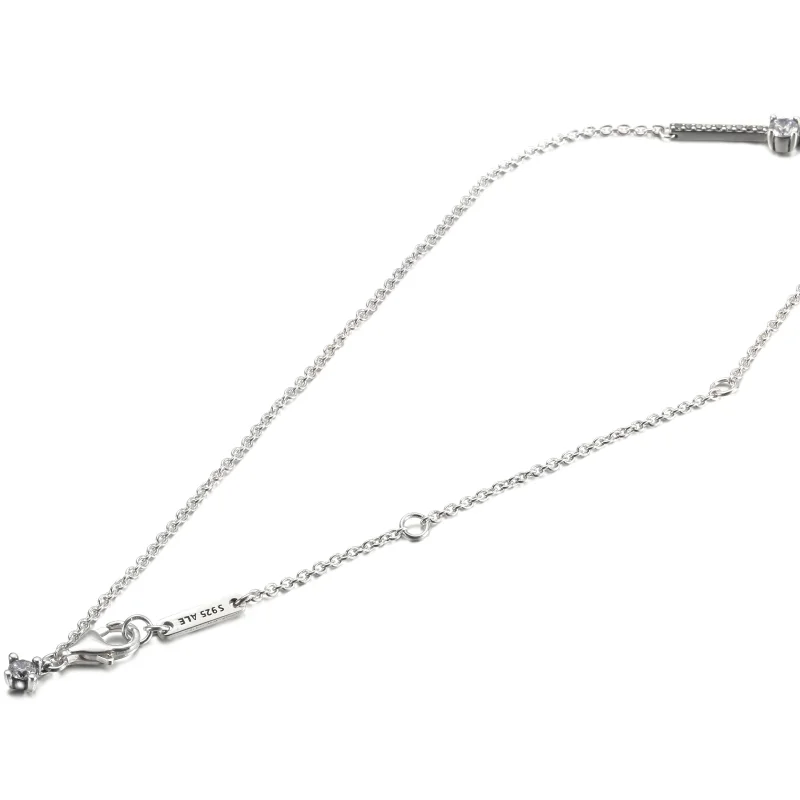 (image for) PANDORA Sparkling Pavé Collier Bars Necklace - 390059C01 - View 5