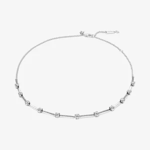 (image for) PANDORA Sparkling Pavé Collier Bars Necklace - 390059C01