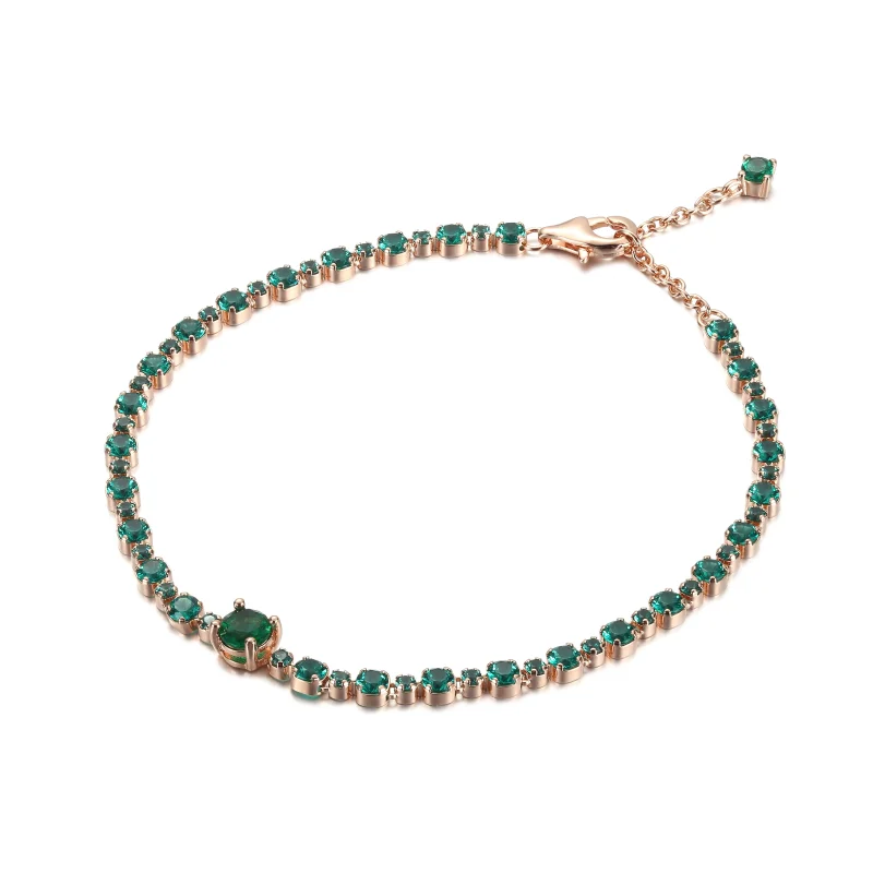 (image for) PANDORA Sparkling Pavé Tennis Bracelet - 580044C01 - View 2