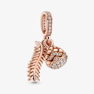(image for) PANDORA Sparkling Pine Cone Dangle Charm - 789557C01