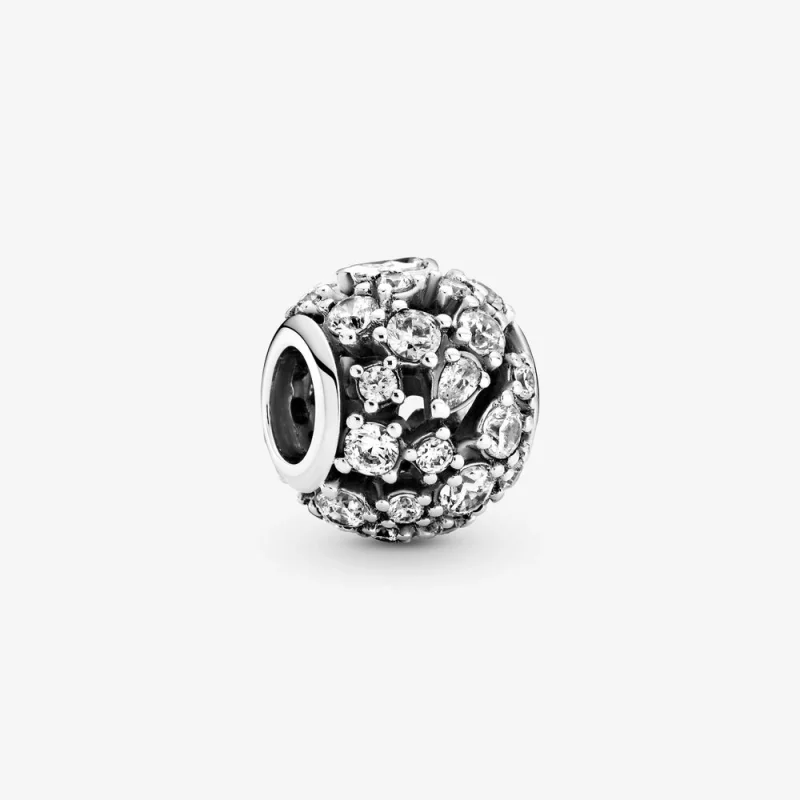(image for) PANDORA Sparkling Round Openwork Charm - 799225C01 - Product Image
