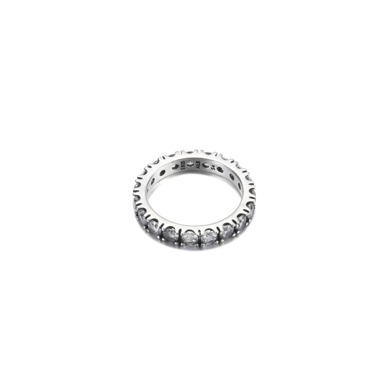(image for) PANDORA Sparkling Row Eternity Ring - 190050C01 - View 3