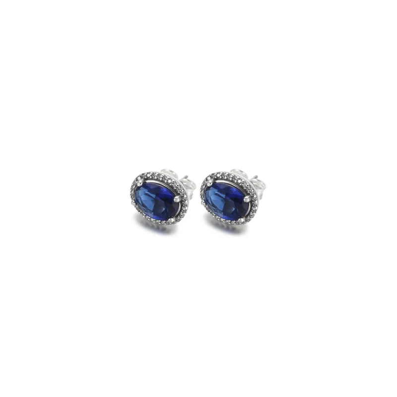 (image for) PANDORA Sparkling Statement Halo Stud Earrings - 290040C01 - View 3