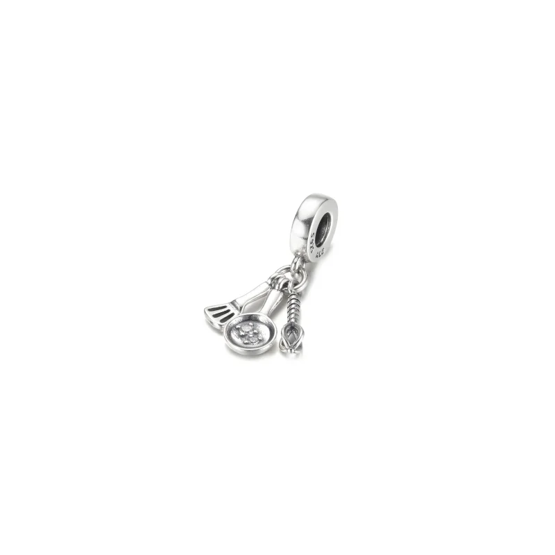 (image for) PANDORA Spatula, Frying Pan & Whisk Dangle Charm - 799531C01 - View 2