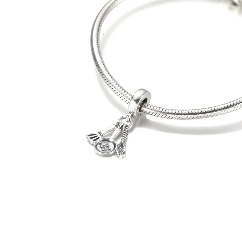 (image for) PANDORA Spatula, Frying Pan & Whisk Dangle Charm - 799531C01 - View 5