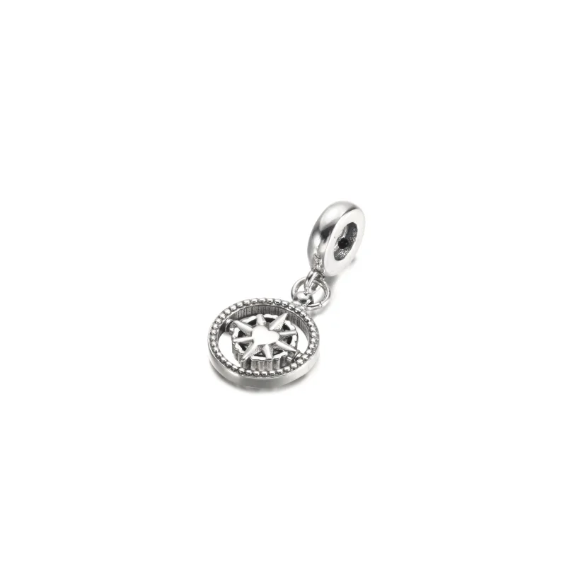 (image for) PANDORA Spinning Compass Dangle Charm - 790099C01 - View 3