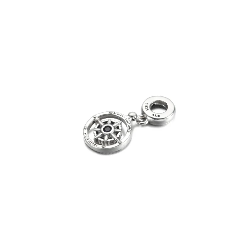 (image for) PANDORA Spinning Compass Dangle Charm - 790099C01 - View 4