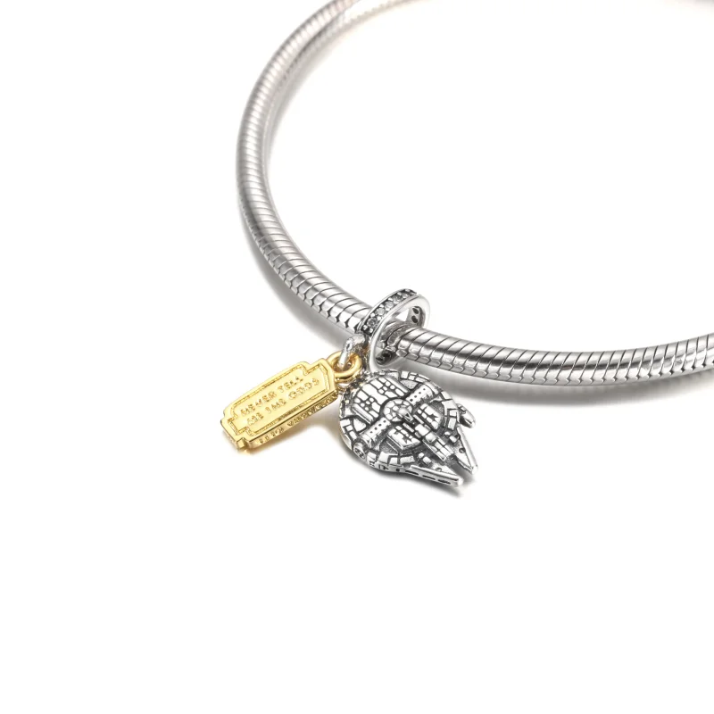 (image for) PANDORA Star Wars Millennium Falcon Dangle Charm - 769504C01 - View 5