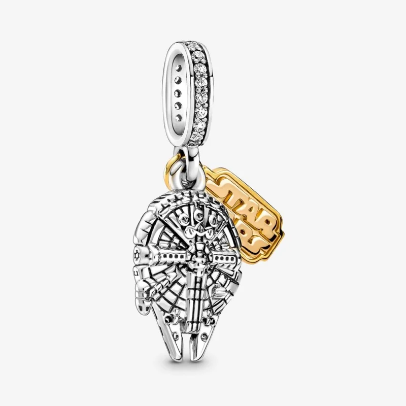 (image for) PANDORA Star Wars Millennium Falcon Dangle Charm - 769504C01 - Product Image