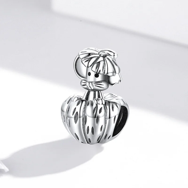 (image for) Pandora Style Silver A rat that steals pumpkins Charm - SCC1927 - View 2