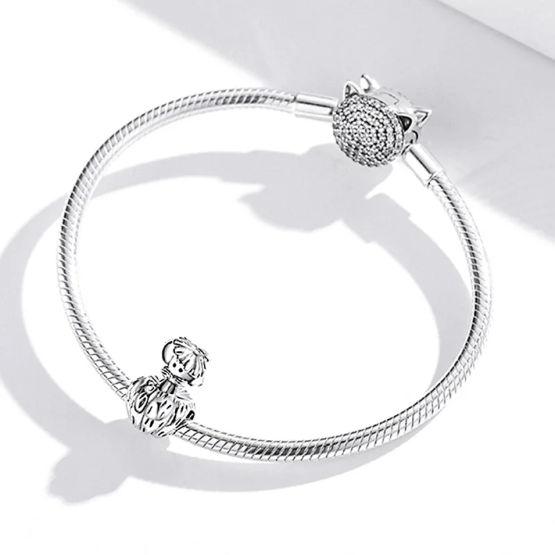 (image for) Pandora Style Silver A rat that steals pumpkins Charm - SCC1927 - View 3