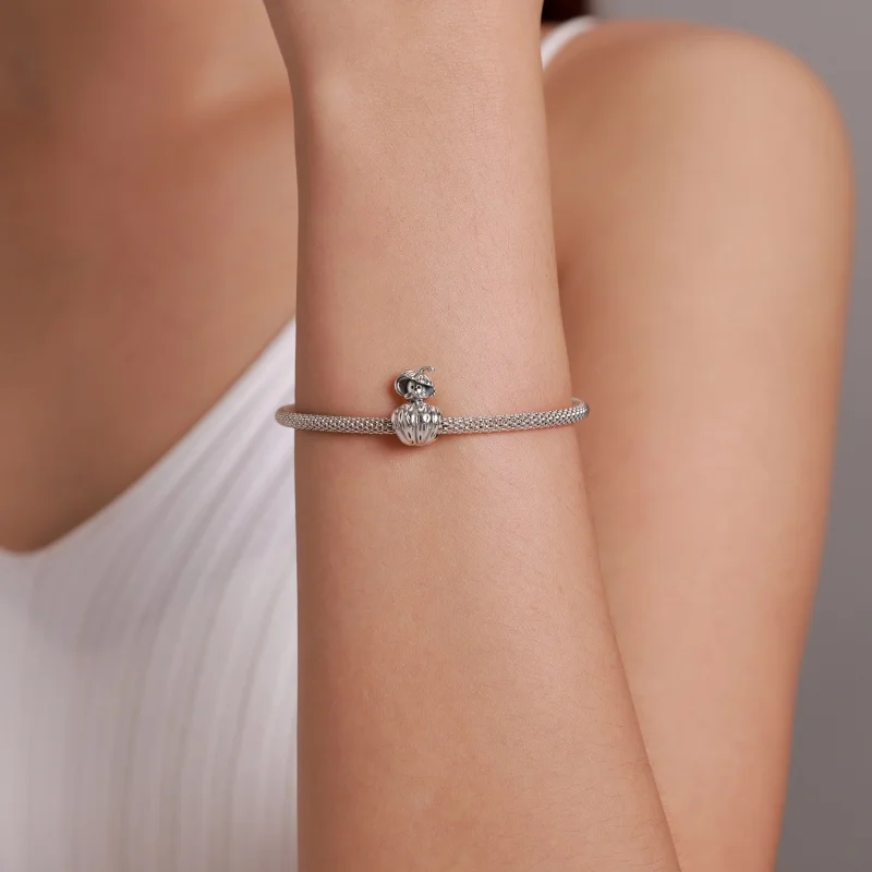 (image for) Pandora Style Silver A rat that steals pumpkins Charm - SCC1927 - View 5