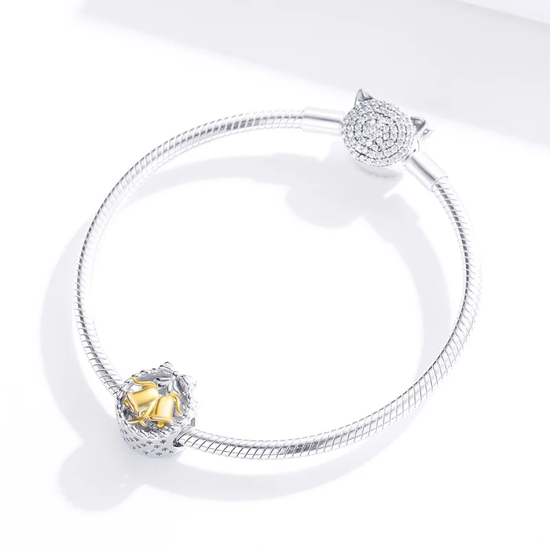 (image for) Pandora Style Silver Christmas bell Charm - SCC1358 - View 4