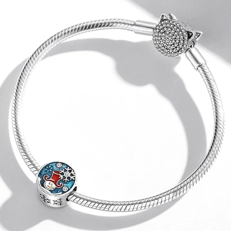 (image for) Pandora Style Silver Christmas clown Charm - SCC2038 - View 3