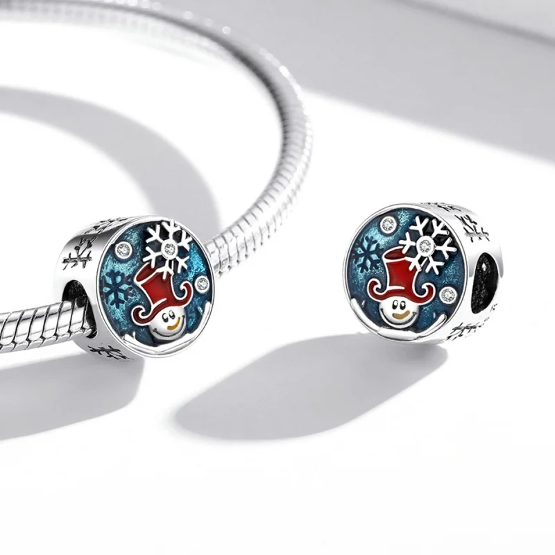(image for) Pandora Style Silver Christmas clown Charm - SCC2038 - View 4