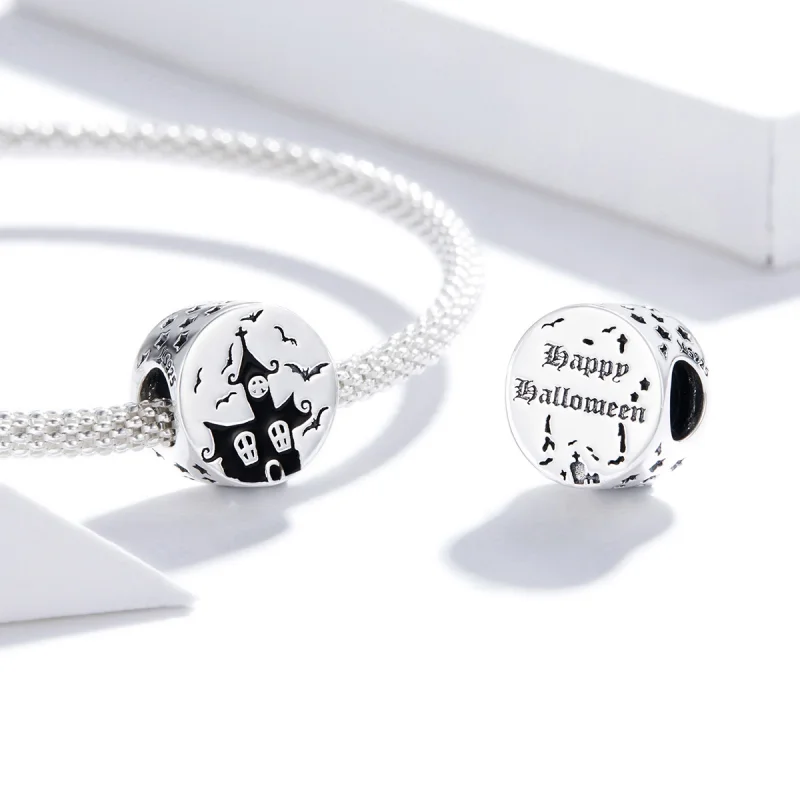 (image for) Pandora Style Silver Ghost Castle Charm - SCC1615 - View 4