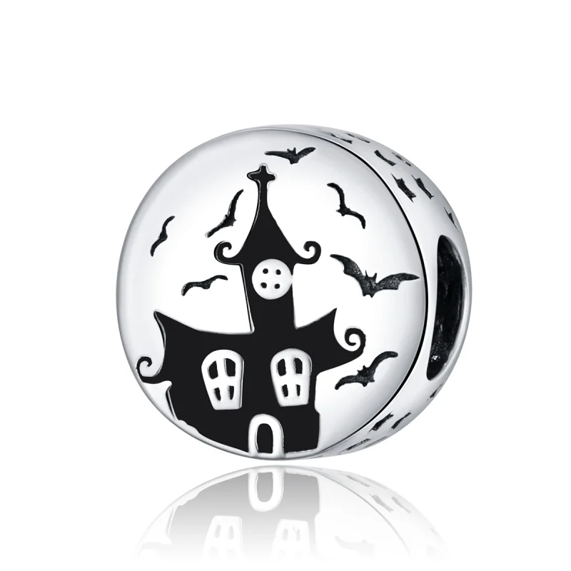 (image for) Pandora Style Silver Ghost Castle Charm - SCC1615 - Product Image