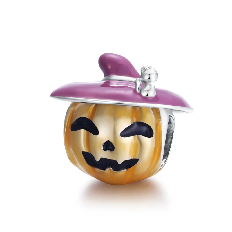 (image for) Pandora Style Silver Halloween pumpkins Charm - BSC329 - Product Image