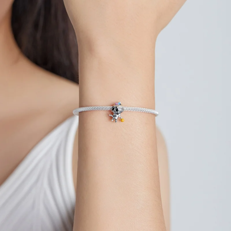 (image for) Pandora Style Silver Halloween Skull Charm - SCC1955 - View 5