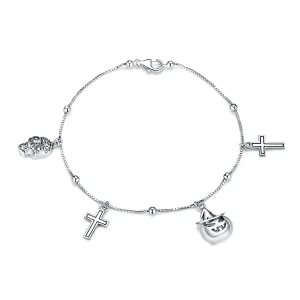 (image for) Pandora Style Silver Happy Halloween bracelet - BSB051