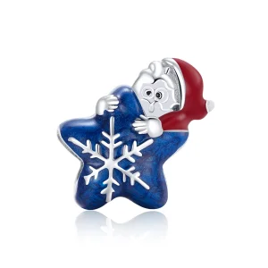 (image for) Pandora Style Silver Santa Claus Charm - BSC372
