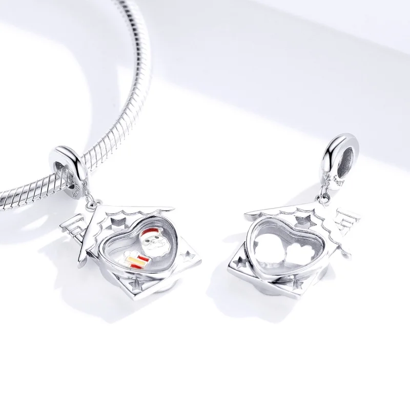 (image for) Pandora Style Silver Santa Claus Dangle - SCC1357 - View 4