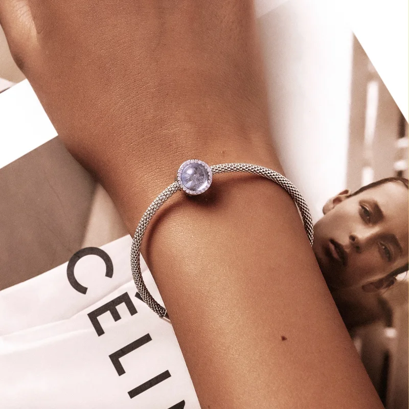 (image for) Pandora Style Silver Snow on Christmas Eve Charm - SCC2040 - View 5